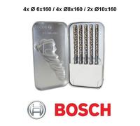 SERIE SET 10 PUNTE ATTACCO SDS PLUS SDS-PLUS S4 PER CEMENTO PIETRA MURO BOSCH