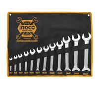SERIE SET 12 pezzi CHIAVI FISSE APERTE CHIAVE FISSA FORCHETTA da 6 a 32 mm INGCO