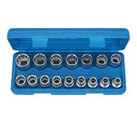 SERIE SET 16pz CHIAVI A BUSSOLA 1/2 BUSSOLE POLIGONALI 8-24mm CONDOR