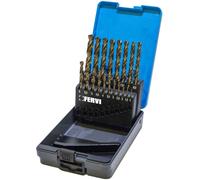 SERIE SET 19 PZ PUNTE IN HSS RETTIFICATE AL COBALTO PER TRAPANO 1-10 MM METALLO