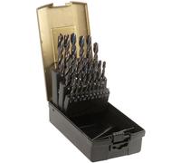 SERIE SET 25 PZ PUNTE IN HSS RETTIFICATE PRECISE DIN 338 TRAPANO 1-13 MM METALLO