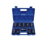 Serie set bussole ad impulso per avvitatori 10 pz valigetta 1" 24 - 46 mm
