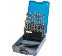 Serie 19 punte elicoidali cilindriche 1-10 mm codice P023/19 marca FERVI