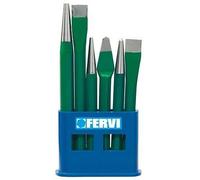 SERIE SET KIT 6 SCALPELLI SCALPELLO PUNZONI PUNZONE E BULINO FERVI 0127