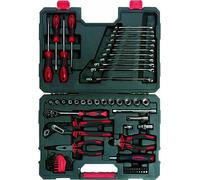 Serie set kit 69 pz utensili chiavi bussole bussola cricchetto cromo vanadio 3/8