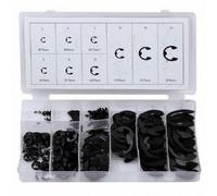 SERIE SET KIT ASSORTIMENTO 300 ANELLI SEEGER RONDELLE ELASTICO E-CLIPS