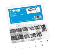 SERIE SET KIT ASSORTIMENTO SFERE D'ACCIAIO CROMATE POLLICI FERVI 0116P