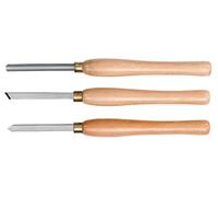 SERIE 3 PZ SGORBIE SCALPELLI 370 MM X TORNIO DA LEGNO FALEGNAME FERVI 0162