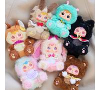 Serie Sonata al Chiaro di Luna di Samuel, scatola cieca, 1 pezzo casuale, bambola di peluche con grandi occhi, decorazione per la casa, statuina di animale carino, design affascinante, adatto per comp