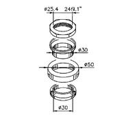 SERIE STERZO BUZZETTI PER KYMCO PEOPLE S 200 AIR 4T E2 2005 2006