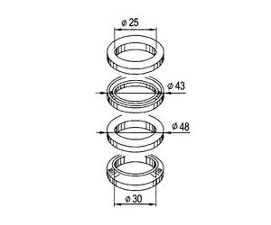 SERIE STERZO CALOTTE BUZZETTI PER MBK NITRO 50 MBK STUNT 50