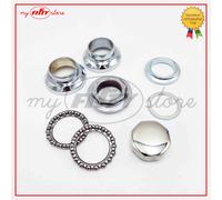 Serie sterzo completa (8 pezzi) cromata Malaguti FIFTY FULL CX 1989 - 1991 FE27