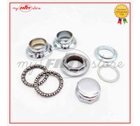 Serie sterzo completa (8 pezzi) cromata Malaguti RONCOBILACCIO 1977 - 1978 FE26