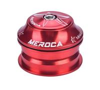 Serie Sterzo da Bicicletta, Bicicletta Headset in Lega di Alluminio Bici Anteriore Forcella Stelo Cuffie Ricambio Accessorio Bici per Maggior Parte della con Tubo Capa 44mm(Rosso