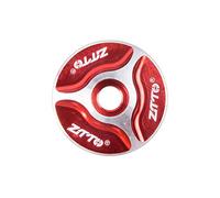 Serie Sterzo MTB Della Bici Strada In Lega di Alluminio Coperchio Ciotola Tappo Superiore Dello Stelo Copertura Cuffia for Forcella 1-1/8 "Filorità Bicicletta Auricolare parti ciclismo(Red-3)