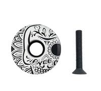 Serie Sterzo Set ciotola in fibra di carbonio con vite cuffia bici stelo coperchio superiore for tubo forcella anteriore da 28,6 mm accessori ciclismo parti bici MTB Serie Sterzo Mtb(Headset Cover J)
