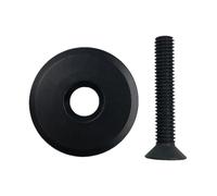Serie Sterzo Set ciotola in fibra di carbonio con vite cuffia bici stelo coperchio superiore for tubo forcella anteriore da 28,6 mm accessori ciclismo parti bici MTB Serie Sterzo Mtb(Headset Cover L)