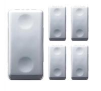 Serie System White GW 20571 Dispositivi Modulari per Impianti Civili e Commerciali (Interruttore Unipolare 16A, Pezzi 5)