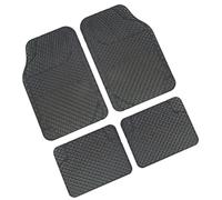 Serie Tappeti per Auto in PVC Universali 4 pz Grigio Tappetini Sagomabili C26511