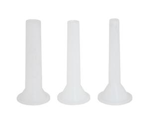 Serie tre imbuti PVC ricambi accessorio per tritacarne+spremipomodoro ARTUS C25