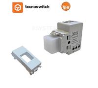 SERIE VIMAR PLANA COMPATIBIE BIESSE BIANCO PRESA SCHUKO RJ11 USB PLACCA