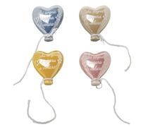 serie VOLO 12 calamite magneti a forma di cuore in porcellana VARI COLORI chi sogna impara a volare ideale per bomboniera bomboniere fai da te (Multicolore)