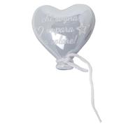 serie VOLO 12 calamite magneti a forma di cuore in porcellana VARI COLORI chi sogna impara a volare ideale per bomboniera bomboniere fai da te (Celeste)