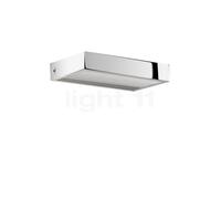 Serien Lighting SML² Lampada da parete LED, corpo alluminio lucidato/vetro nero - 15 cm - 2.700 K - commutabile