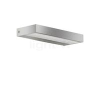 Serien Lighting SML² Lampada da parete LED, corpo argento/vetro nero - 22 cm - 2.700 K - dimmerabile a taglio di fase