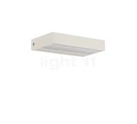 Serien Lighting SML² Lampada da parete LED, corpo bianco/vetro nero - 15 cm - 2.700 K - commutabile