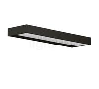 Serien Lighting SML² Lampada da parete LED, corpo nero/vetro nero - 30 cm - 2.700 K - dimmerabile a taglio di fase