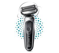 Braun Series 7 71-S1000s Rasoio Elettrico Uomo, 360° Flex, Wet&Dry, Ricaricabile, Rasoio A Lamina Senza Fili, Argento