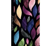 Sermon Journal Notebook - Stained Glass Leaves Design: 52 Weeks, 5x8 inches, for Teens, Men, Women