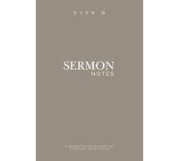 Sermon Notes: 52 Entries to Capture What God is Teaching You at Church (Taupe)