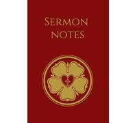 Sermon notes.: A small notebook to write down moments from det sermon.