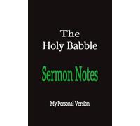Sermon Notes - The Holy Babble (Black/Green): Journal | Diary | Notebook | Logbook | Composition Book | 6x9 Inches | 100 Pages