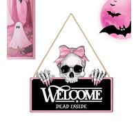 Sernale della porta d'ingresso di Halloween - Ornamenti di decorazione di Halloween | Segno di Haloween - Orrore decorativo per festa di casa per festa fuori casa fuori dal portico cortile infe