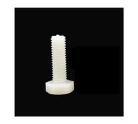 SeroNi 1-10 pezzi M3 M4 M5 M6 M8 M10 M12 M14 M16 DIN933 Vite a testa esagonale esagonale esterna in nylon bianco isolato in plastica(25mm,1pc M14)