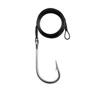 SeroNi 1 pz Big Game Ami da 400LB Traina Casting Tonno Jig Rig Cavo Rivestito in Nylon Filo di Acciaio Leader Squalo di Acqua salata Ami da(5-0)
