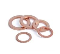 SeroNi 10 pz M6 M8 M10 M12 M14 M15 M16 M18 M19 M20 Spessore 2mm Rondella di Rame Massiccio Spessore Anello Piatto Guarnizione Anelli di Tenuta Rondelle Piane(M18x24x2mm 10pcs)