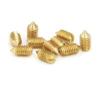 SeroNi DHAEY Vite a Macchina con Intaglio in Ottone da 30/50 Pezzi/Vite Senza Testa con Punta in Rame/Vite di Fissaggio M2-M5(50pcs M3x6)