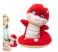 Serpent En Peluche Doux - Peluche Colorée et Amusante, Idéale Pour et Amateurs de Reptiles | Parfait Comme Compagnon de Jeu, Décoration de Chambre, Cadeau Facile Use