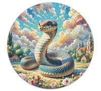 Serpente 1000 Teile Schwieriges Großes Stressabbau-Spielzeug Animali Circular Puzzles Für Erwachsene Und Kinder Pädagogisches Beste Geschenk 1000pcs (67.5x67.5cm)