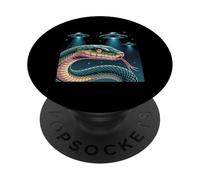 Serpente Acessories Serpente Merch Serpente Stampa UFO Alieni Serpenti PopSockets PopGrip Adesivo