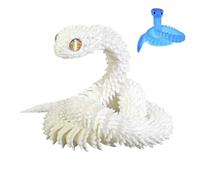 Serpente articolato realistico - Giocattoli durevoli, figura pieghevole | serpente comune con segmenti lisci, decorazione a forma di serpente per lettino, divertente Desktop -Ornam