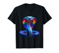 Serpente Cobra Color Arcobaleno Maglietta