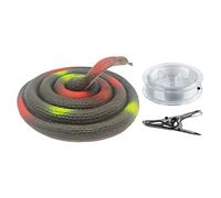Serpente - Colpo di serpente con clip | Giocattolo a forma di serpente | Pratico giocattolo scherzo | Scherzetto di serpente | Scherzo divertente | Puntelli di scena