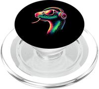 Serpente Con Occhiali Da Sole E Cuffie DJ PopSockets PopGrip per MagSafe