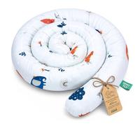 Serpente da Letto Cuscino Gravidanza Paraspifferi 400 cm Cotone | Cuscino Gravidanza Rotolo Cilindrico Serpente Multifunzionale Bordo Decorativo Divano morbido 400 cm Blu navy con arcobaleno