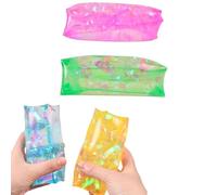 Serpente D'acqua, 2 Pezzi, Con Nastro Di Coriandoli All'interno, Antistress E Ansia, Giocattoli In Gomma Morbida Da Spremere, for Autismo E Bomboniere.